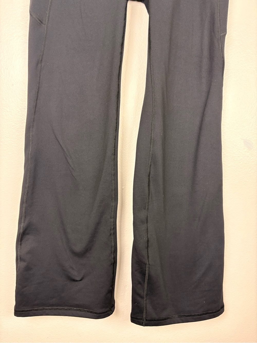 Ewedoos High Rise Flare Wide Leg Pull On Active Leggings in Black - Picture 3 of 7